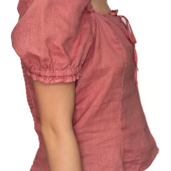 H&M • Small • Short Sleeve Blouse • Pink - Picture 6 of 8